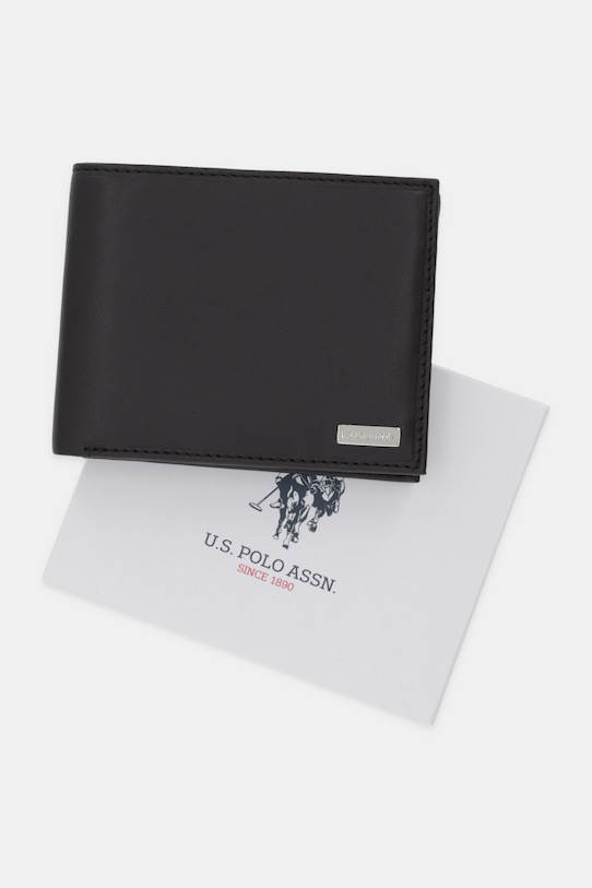U.S. Polo Assn. portfel skórzany Utah H. WEUUA2612MHA brązowy