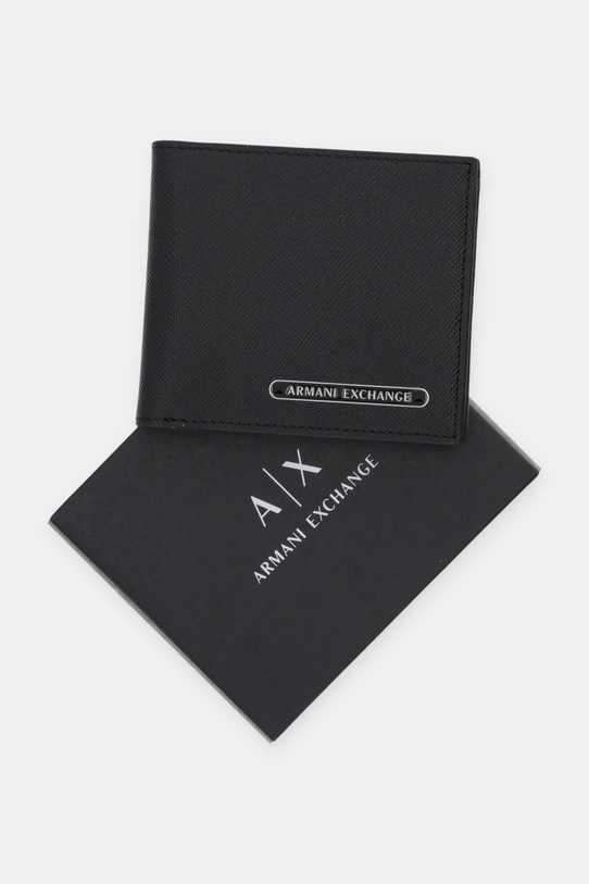 Kožená peňaženka Armani Exchange XM000168.AF12702.NOS čierna