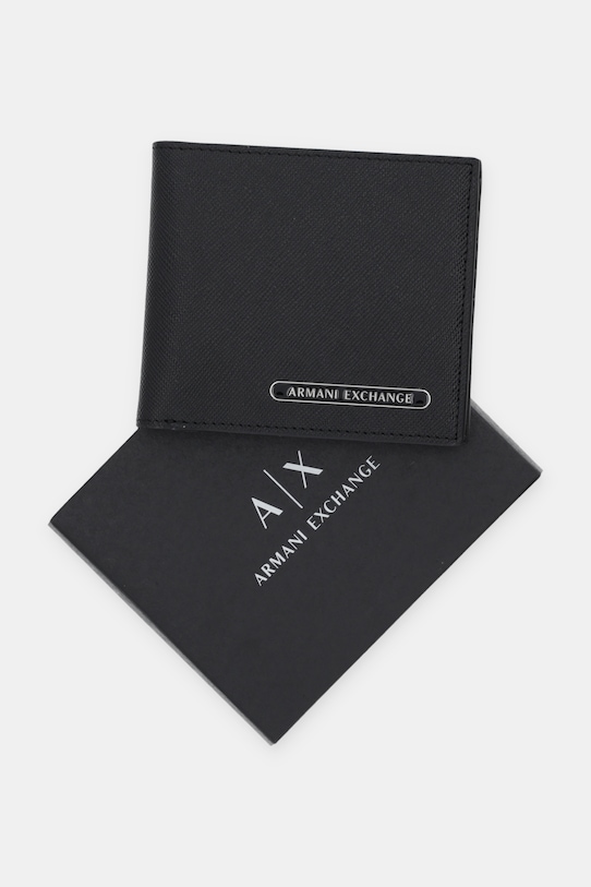 Kožená peňaženka Armani Exchange XM000168.AF12702.NOS čierna