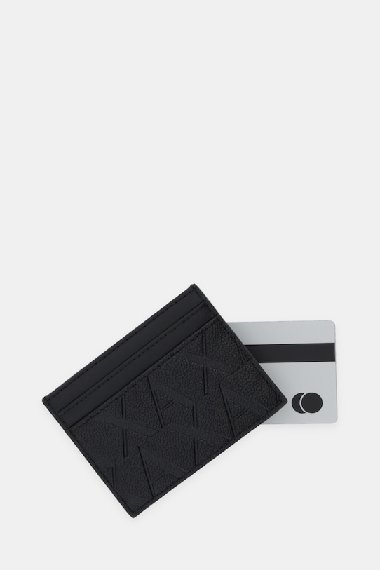 Akcesoria Armani Exchange etui na karty XM000880.AF12133.NOS czarny