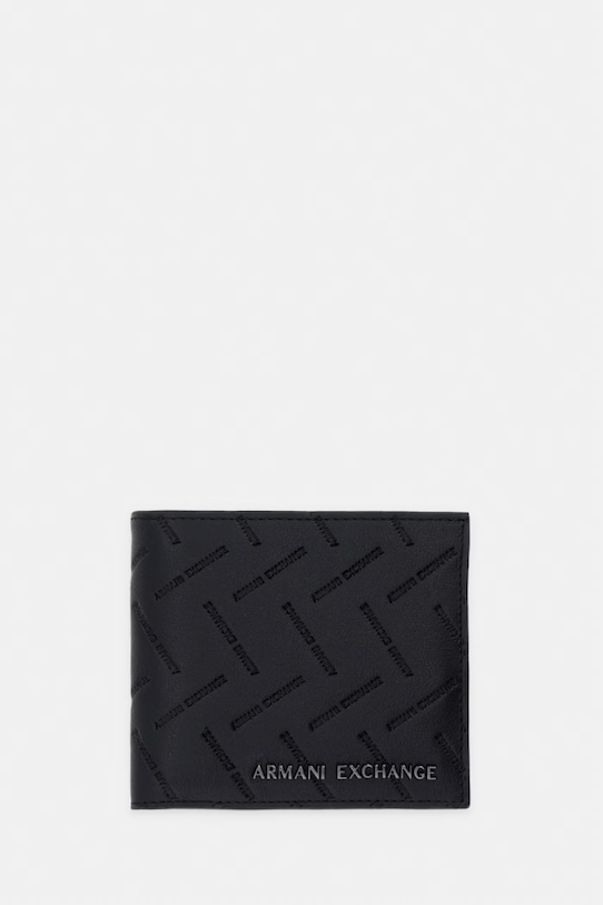 Armani Exchange portofel bărbătesc din piele negru XM000167.AF27287.NOS