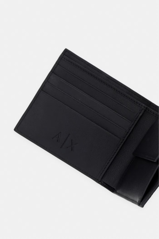 Dodaci Armani Exchange novčanik za muškarce kožni XM000167.AF27287.NOS crna