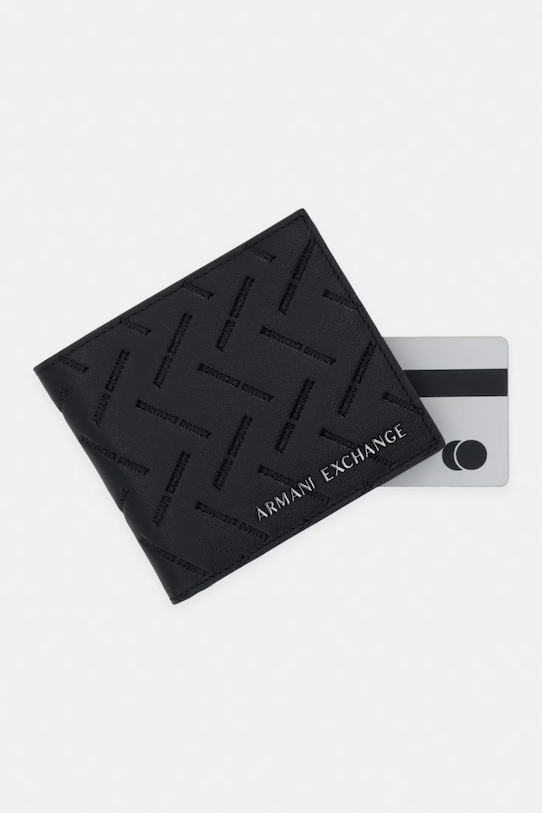 Armani Exchange pénztárca férfi bőr fekete XM000168.AF27287.NOS