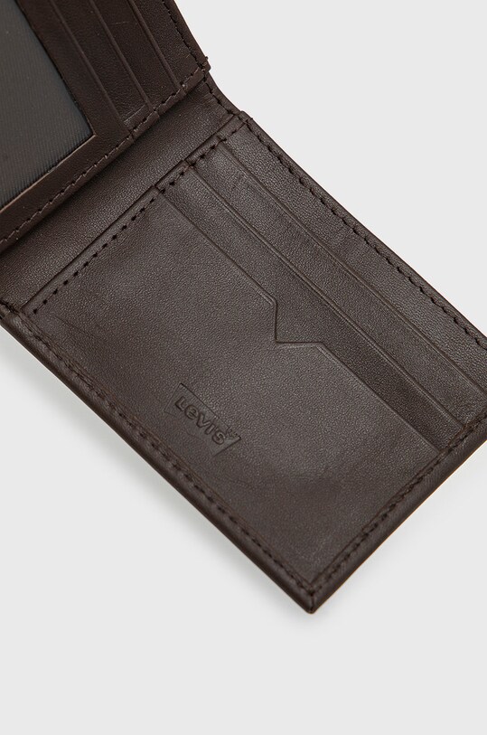 Шкіряний гаманець Levi's коричневий D5489.0001