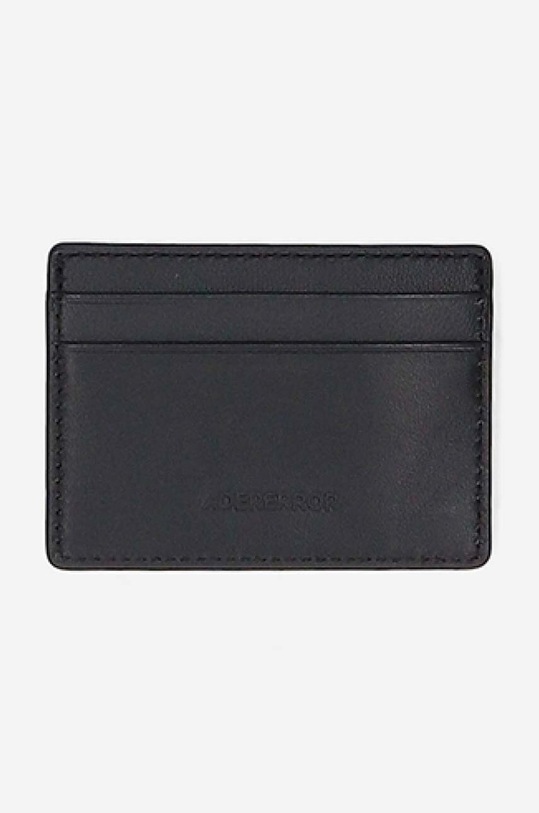 Ader Error leather card holder BLAFWWA08BK black AA00