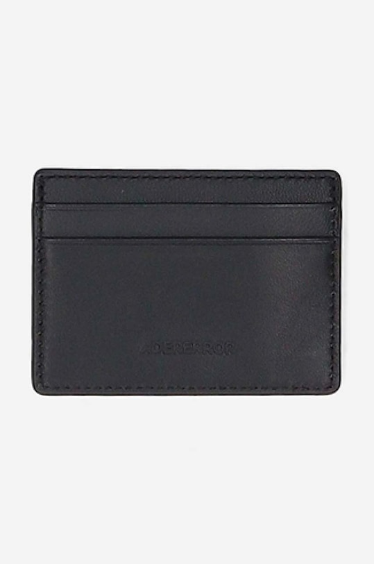 Ader Error leather card holder BLAFWWA08BK black AA00