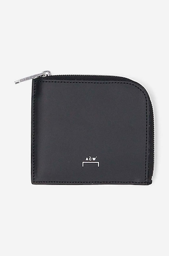 A-COLD-WALL* leather wallet Leather Coin plain black ACWUA031