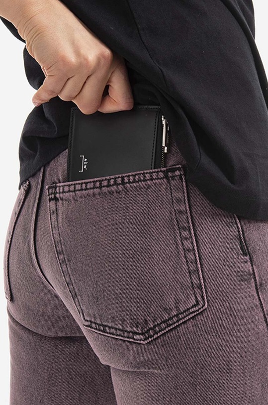 A-COLD-WALL* leather wallet Leather Coin ACWUA031 black AA00