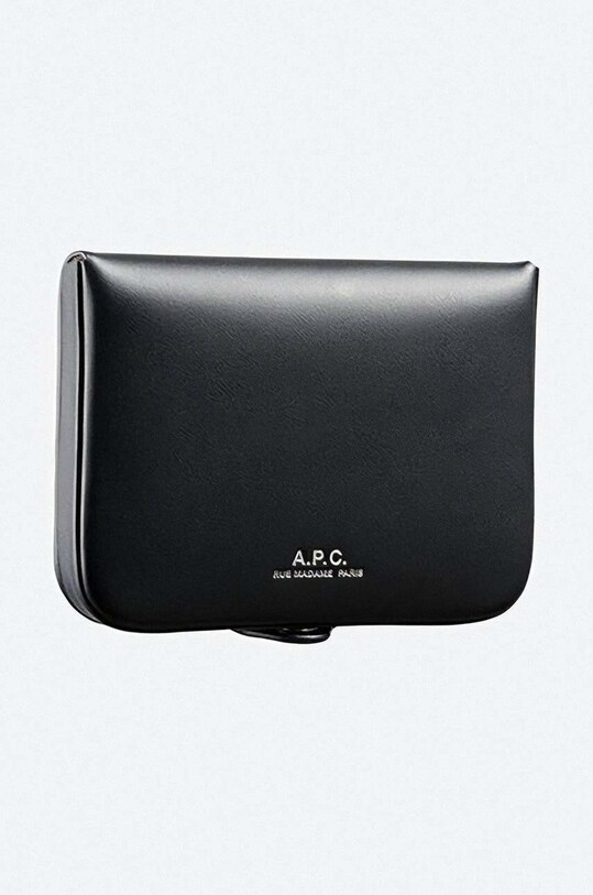 A.P.C. leather wallet Josh Coin-Purse black PXAWV.H63176