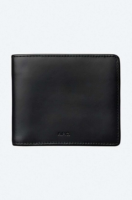 A.P.C. leather wallet Aly PXAWV-H63153 BLACK