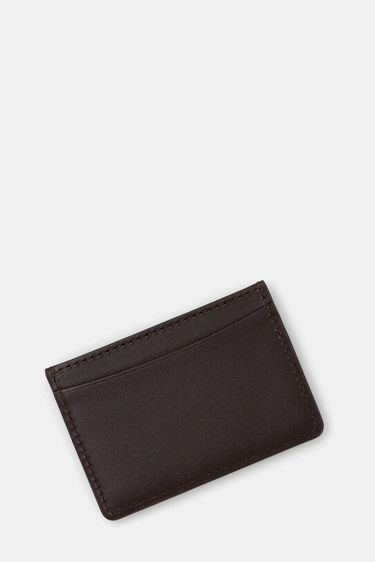 Kožené puzdro na karty A.P.C. Cartes Andre PXAWV.H63028 hnedá SS25