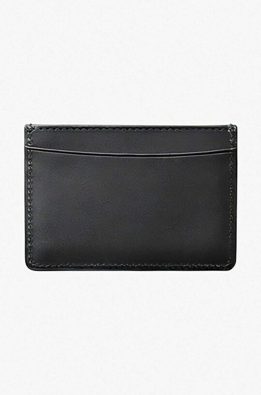 Accesorii A.P.C. carcasă din piele Cartes Andre PXAWV.H63028 negru