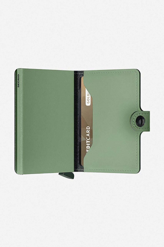 Akcesoria Secrid portfel Miniwallet Yard Powder MYP.PISTACHIO zielony