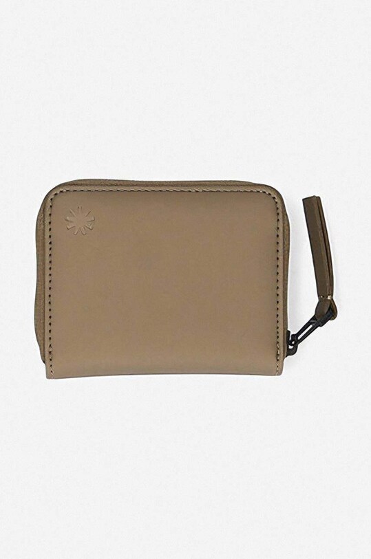 Rains wallet Wallet Mini 16870 plain brown 16870.METALLICMIST