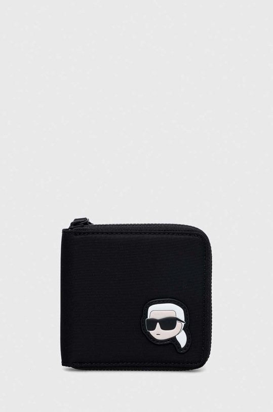 Karl Lagerfeld portfel drobny wzór czarny 240M3252