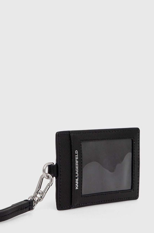 Akcesoria Karl Lagerfeld etui na karty skórzane 241W3205 czarny