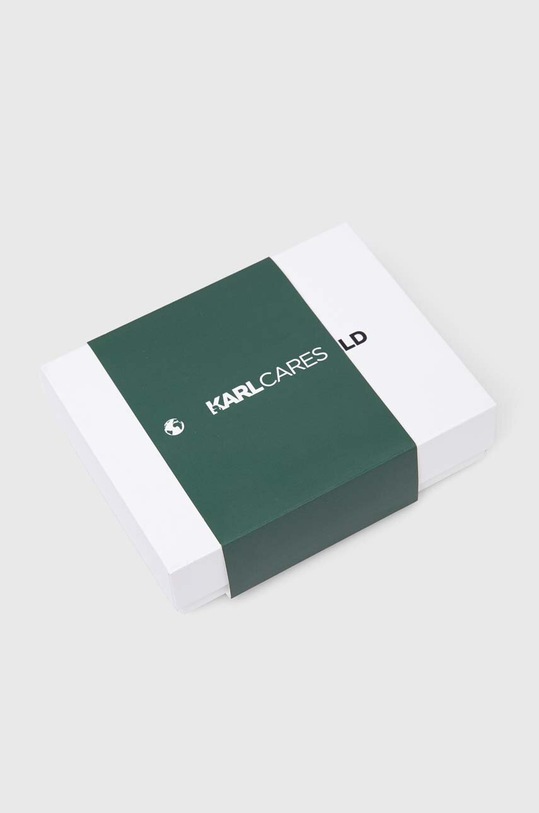Karl Lagerfeld etui na karty skórzane czarny 241W3205