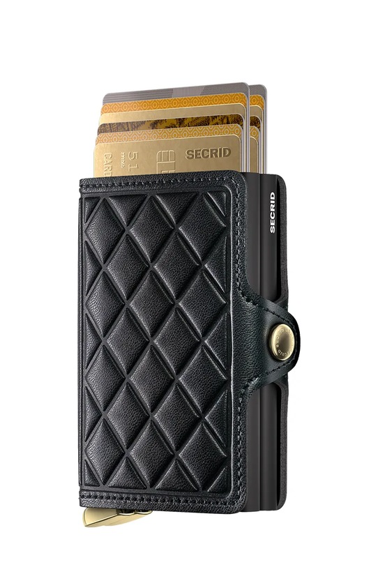 Secrid portfel skórzany EMBOSS DIAMOND TEd.Emboss.Diamond czarny ZA00