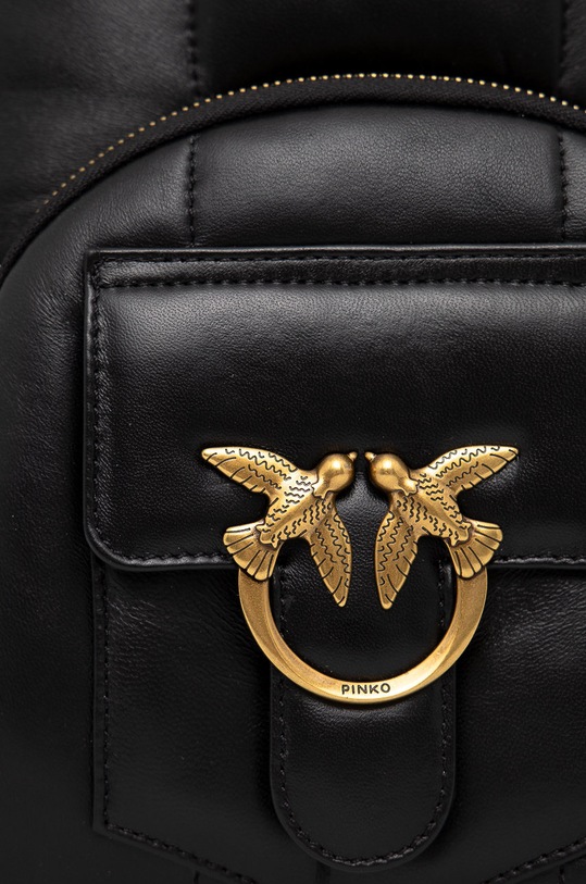 Pinko Plecak skórzany SPEC PROD 1N20DB.Y7QE czarny AA00