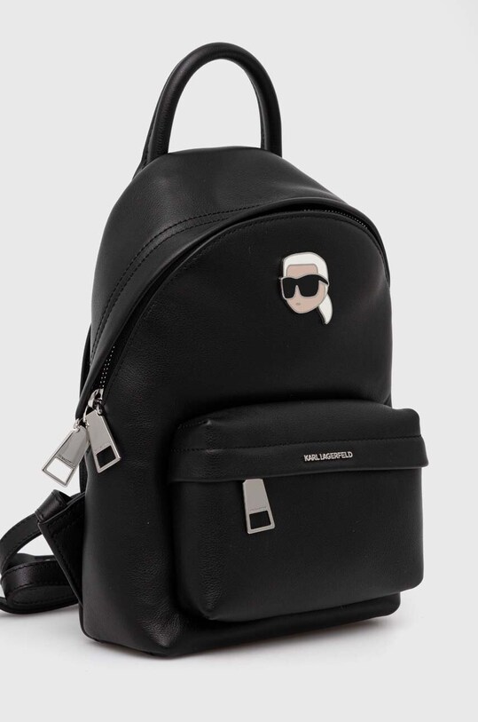 Karl Lagerfeld plecak skórzany 245W3194 czarny AA00