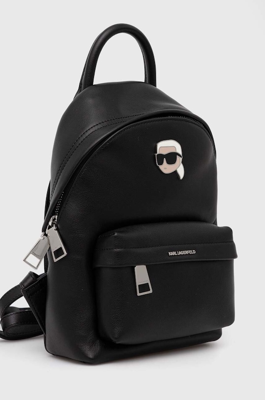 Kožený ruksak Karl Lagerfeld 245W3194 čierna AA00
