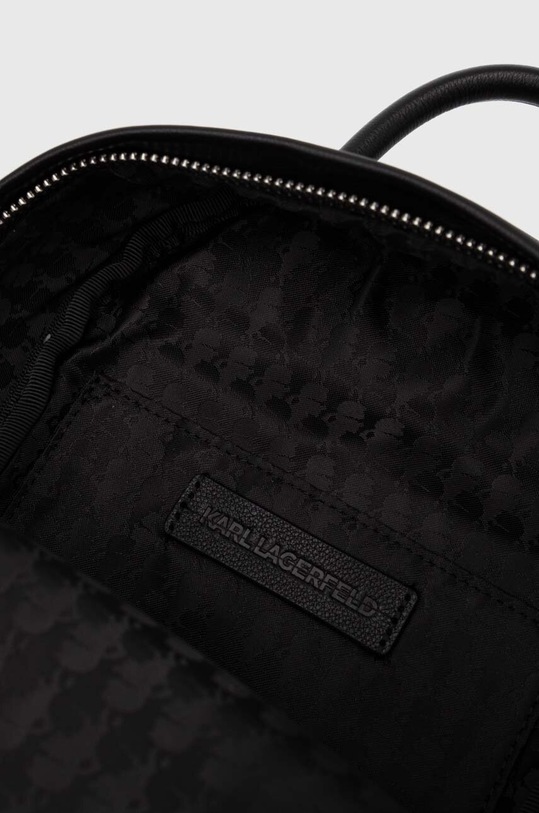Kožený ruksak Karl Lagerfeld 245W3194 čierna
