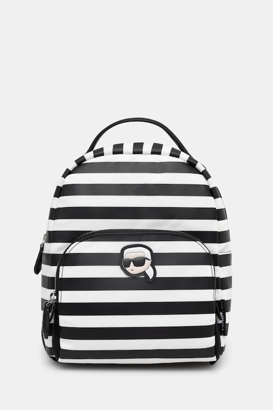 Ruksak Karl Lagerfeld IKON vzorovaný čierna A1W30132