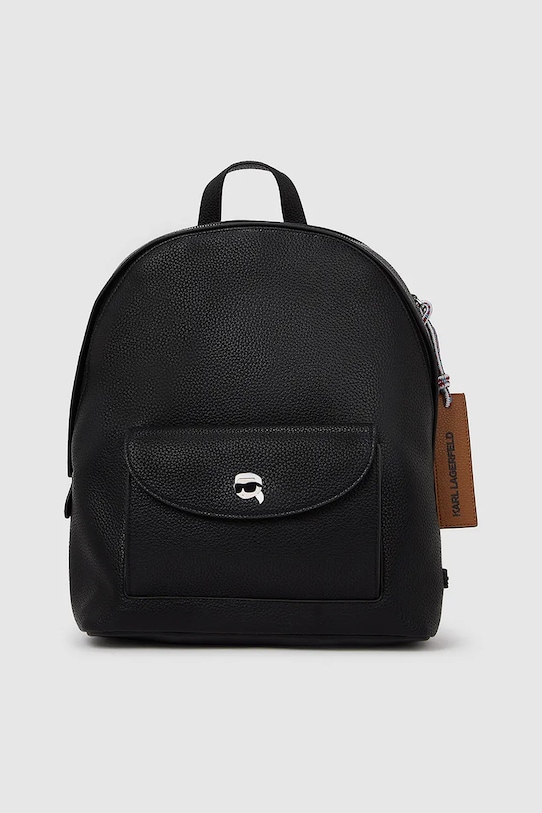 Ruksak Karl Lagerfeld IKON nášivka čierna A4W30003