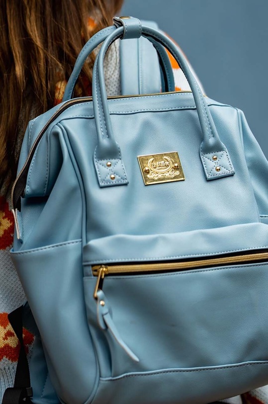 Ruksak La Millou Dolce Vita Pure PACIFIC jednofarebný modrá 140977.Plecak.Dolce.Vit