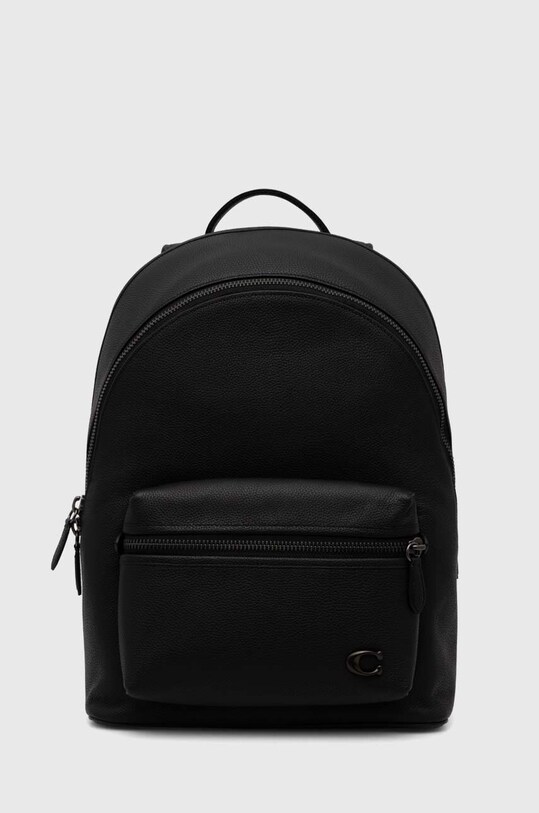 Coach ghiozdan de piele uni negru CP161
