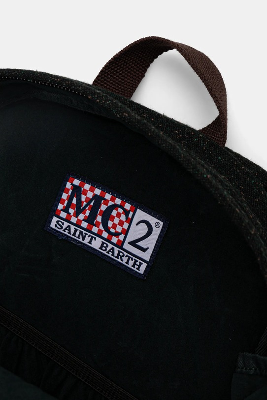 MC2 Saint Barth plecak z domieszką wełny zielony COD0006