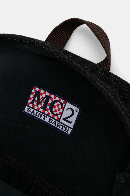 MC2 Saint Barth plecak z domieszką wełny zielony COD0006