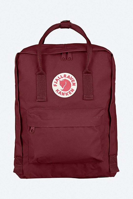 Раница Fjallraven Kanken щампа червен F23510.326