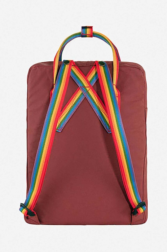 Nahrbtnik Fjallraven Kanken Rainbow F23620.326.907 rdeča AA00