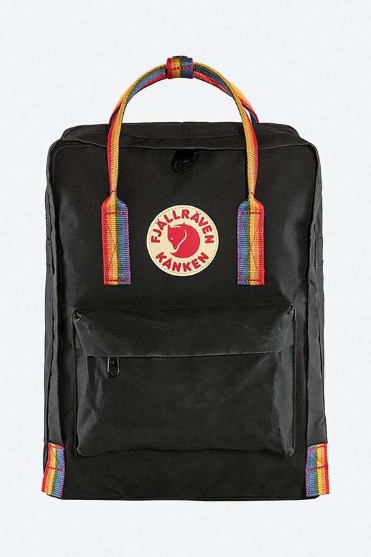 Ruksak Fjallraven Kanken Rainbow nášivka čierna F23620.550.907