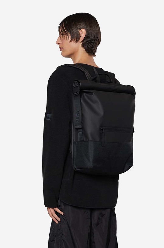 Rains backpack 13760 Trail Rolltop Backpack 13760 black