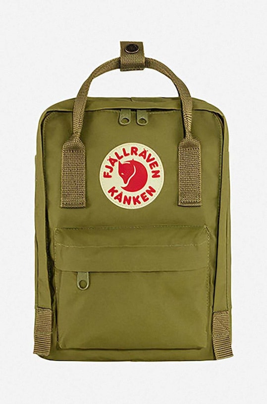 Fjallraven plecak Kanken Mini F23561 631 tekstylny zielony F23561.631