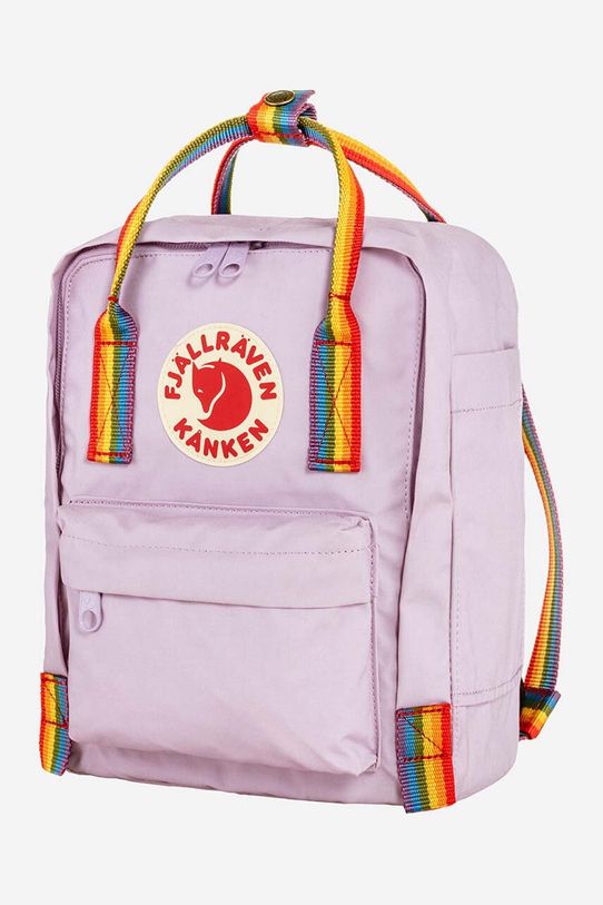 Раница Fjallraven Kanken Rainbow Mini щампа виолетов F23621.457.907