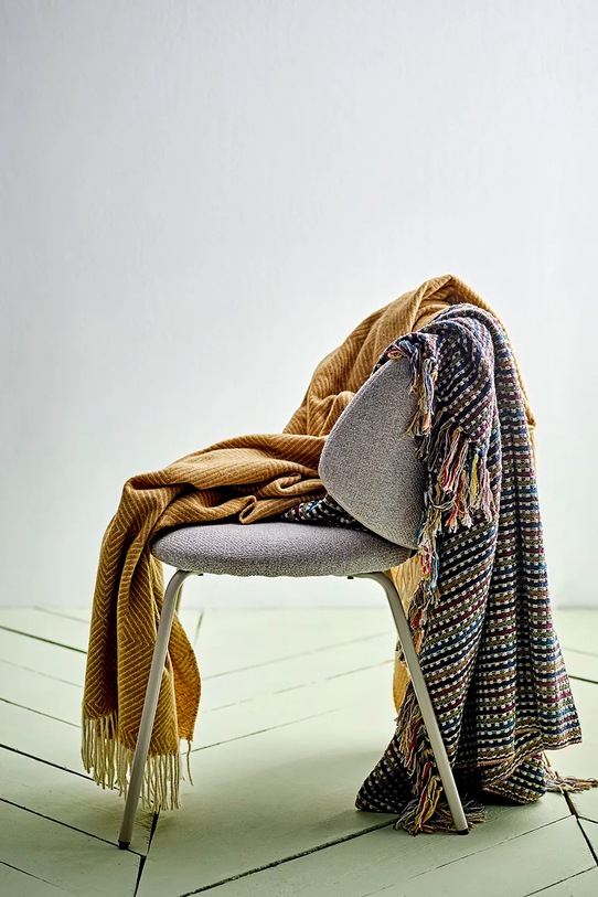 Bloomingville cuvertură 160x130 cm albastru 82066430