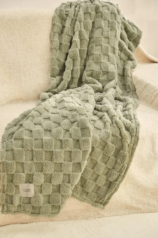 Living și dormitor Calma House pătură Damero 120 x 180 cm DAMERO.120P.VER verde