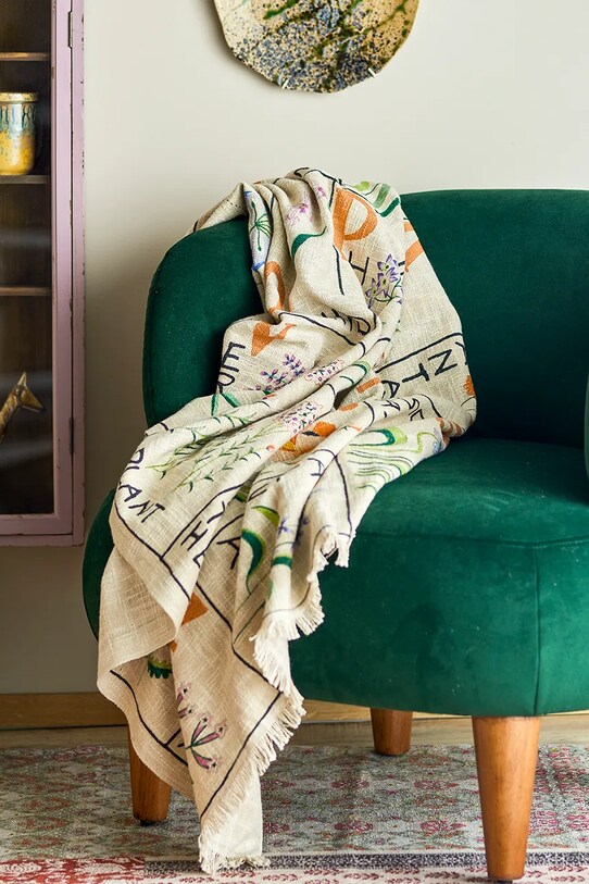 Bloomingville narzuta 150 x 130 cm multicolor 82066503