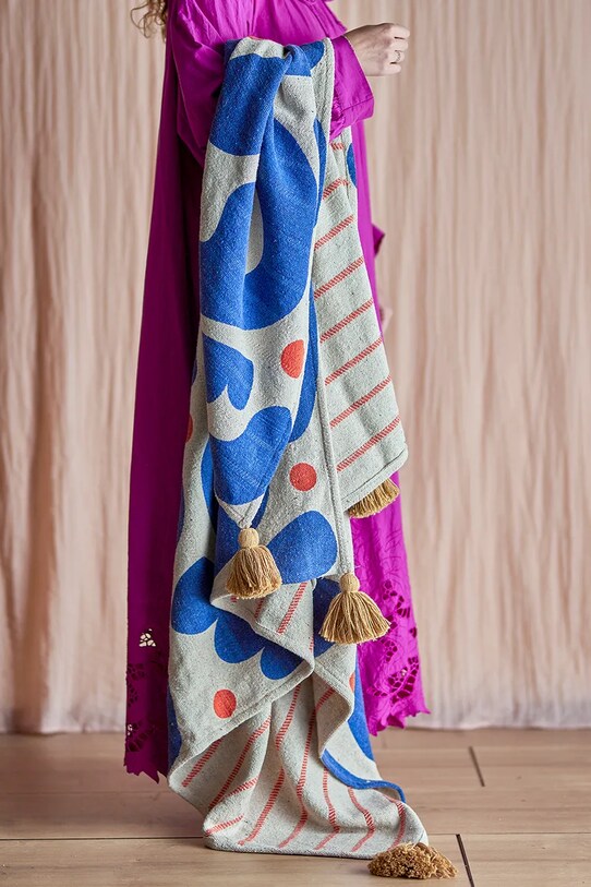 Bloomingville pătură Eviaya multicolor 82062682