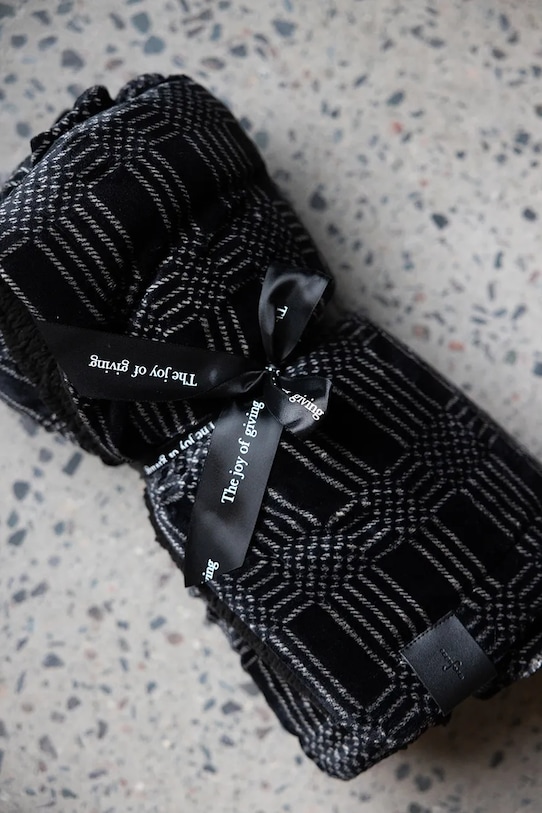 Sagaform pléd Rut 5018411 fekete AA00