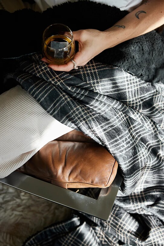 Sagaform pléd Rut fekete 5018411