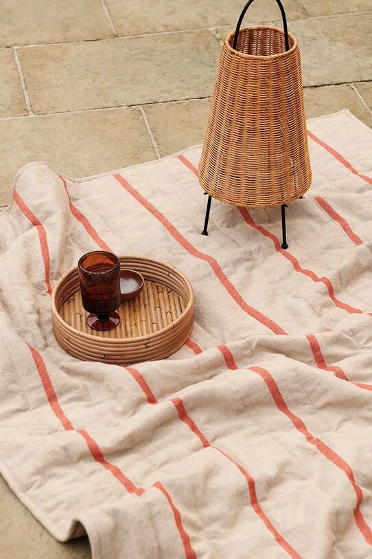ferm LIVING patura Grand Quilted Blanket 1104267612 bej AA00