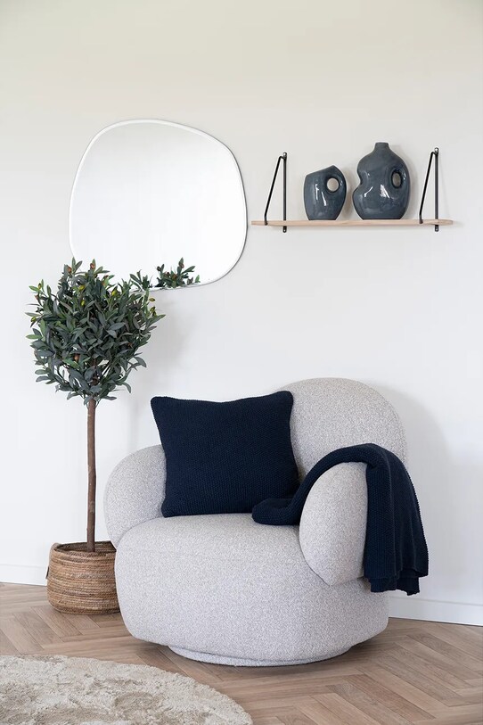 Living și dormitor House Nordic carouri de bumbac Santos 3960920 bleumarin
