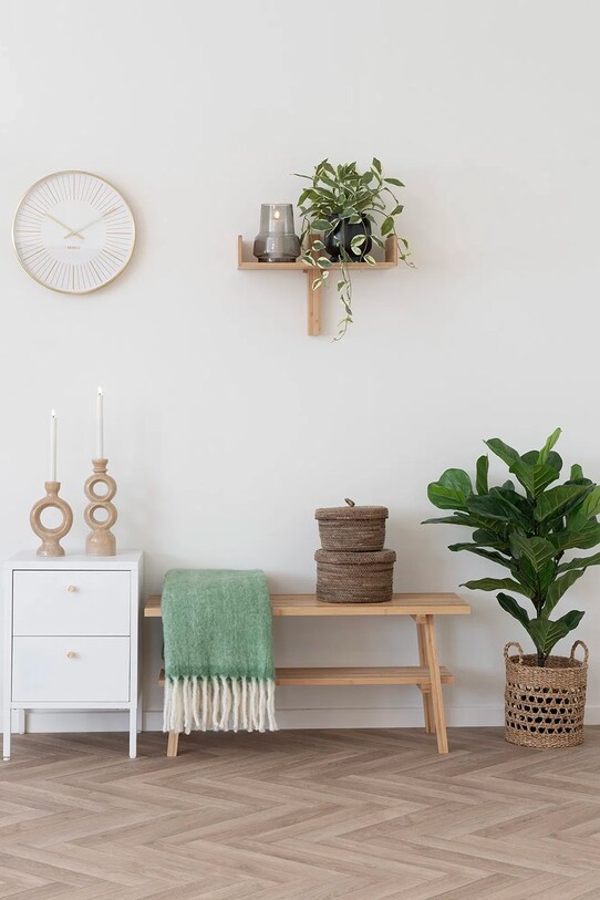 Vlnená deka House Nordic Caramel 130 x 170 cm 3960925 zelená AA00