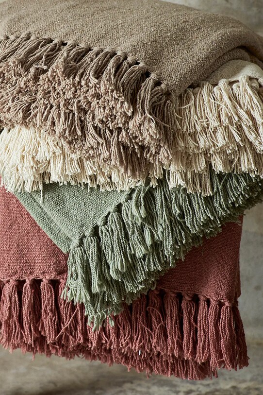 Prekrivač Madam Stoltz 125 x 175 cm bijela JOTH928B