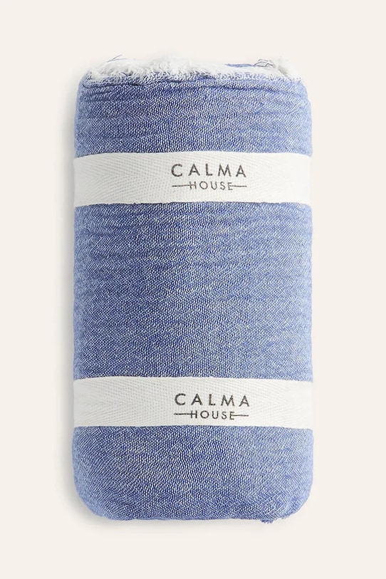 Living și dormitor Calma House cuvertură de pat din bumbac Layer 120 x 180 cm LAYER.120P.AZU bleumarin