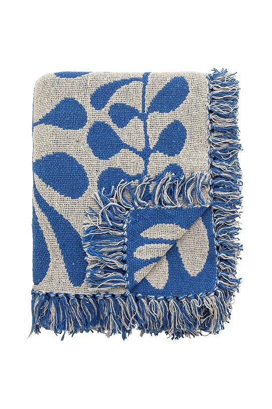 Bloomingville pătură Nevine 160 x 130 cm albastru 82062688